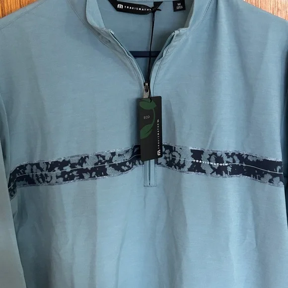 Travis Mathew Swell Season Quarter Zip Shirt Golf Performance Mens Medium $140